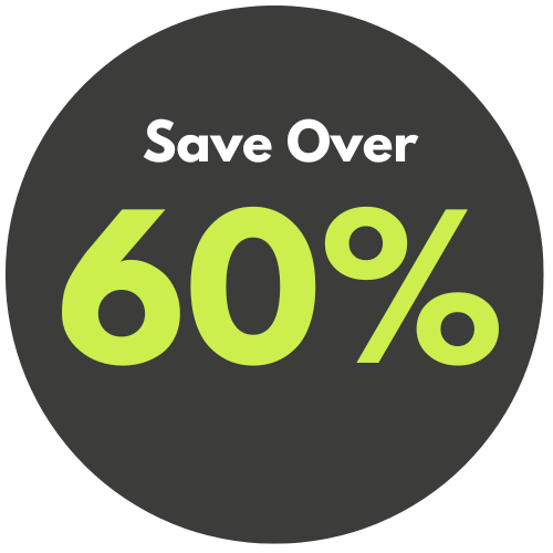 Save Over 60%